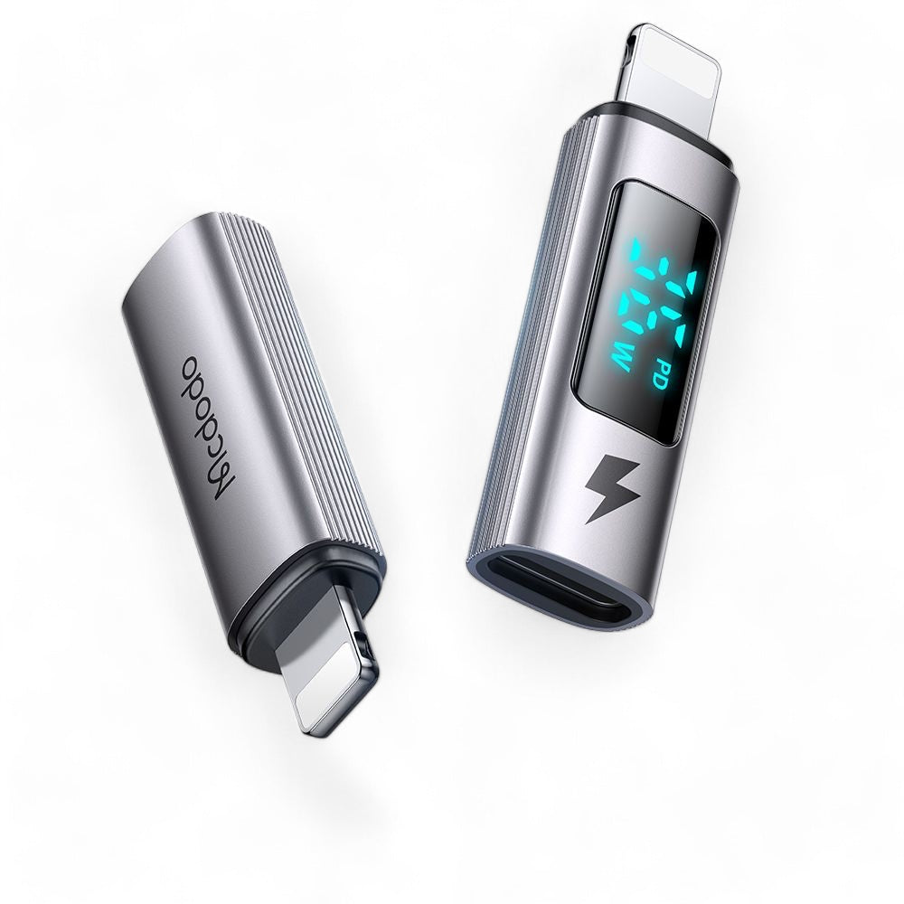Accesorio mcdodo adaptador ca-6100 adaptador otg  tipo-c a lightning color gris
