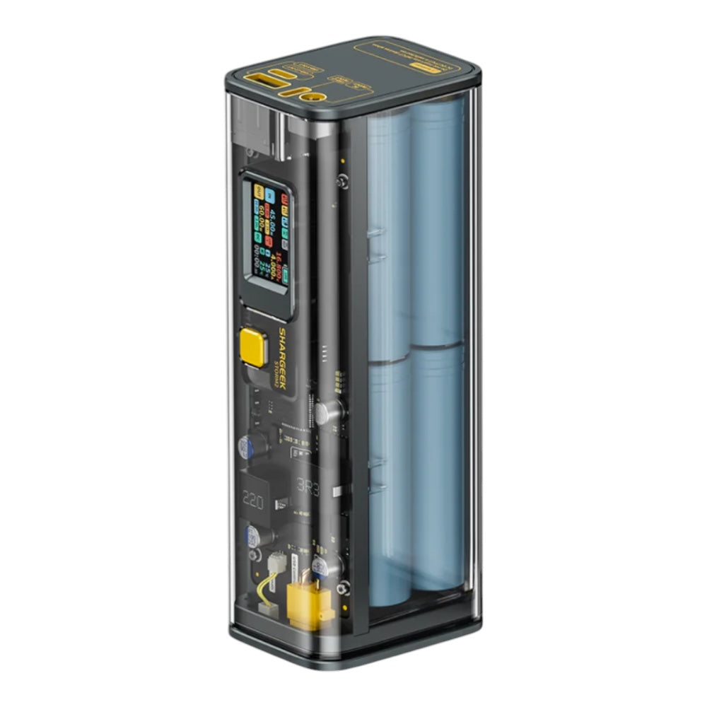 Accesorio sharge bateria shargeek 100  capacidad 25,600 mha color transparente