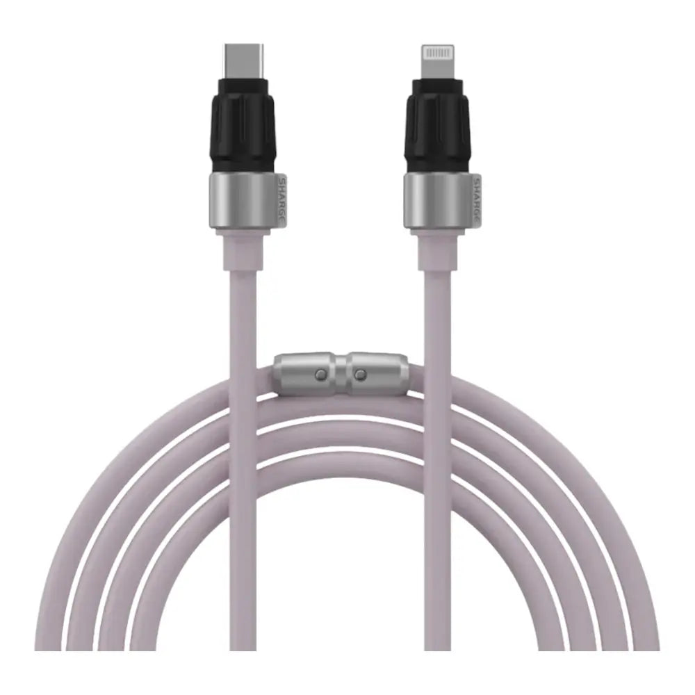 Accesorio sharge lightning phantom cable lightning to c color morado  Shop name