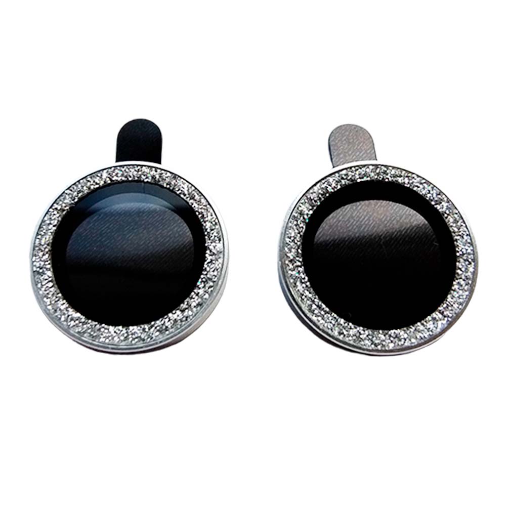 Accesorio el rey vidrio templado camara iphone 15 plus brillos color plateado  Shop name