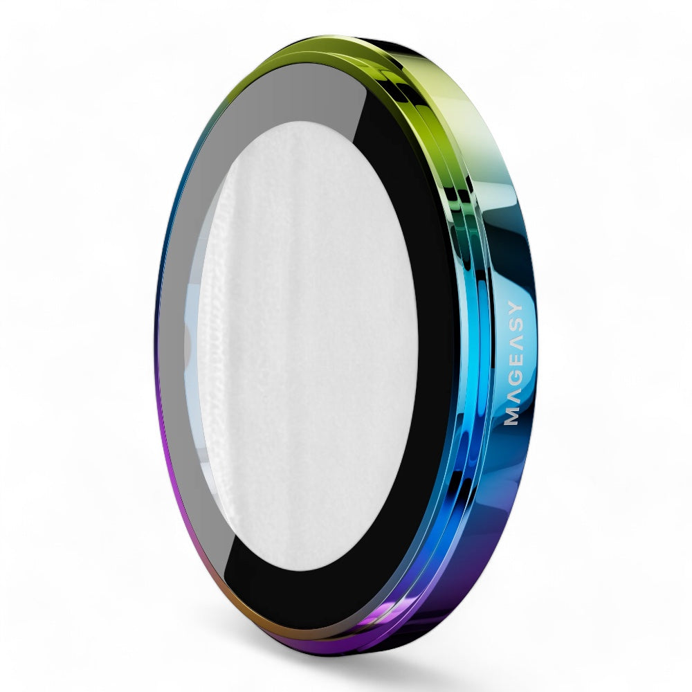 Accesorio mageasy vidrio templado camara iphone 16 lenz sapphire lens protector 2 lenses / 2 lenses large iridescent color multicolor  Shop name