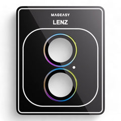 Accesorio mageasy vidrio templado camara iphone 16 lenz sapphire lens protector 2 lenses / 2 lenses large iridescent color multicolor  Shop name