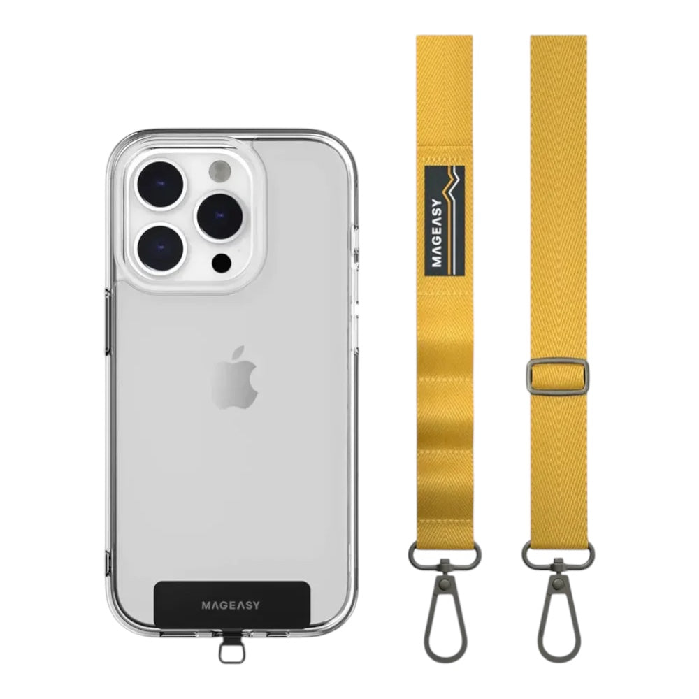 Accesorio mageasy strap 20 mm para cualquier celular color amarillo