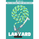 Accesorio devia strap 1.2 m largo con sujetadora new con colgador de llaves y audifonos color amarillo/azul  Shop name