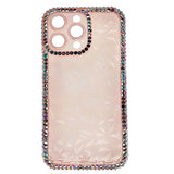 Estuche El Rey Marco IPhone 12 Pro Max Diamantes Transparente Rosado  Shop name