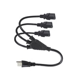 Cable generico pared  extension 3 conectores color negro  Shop name