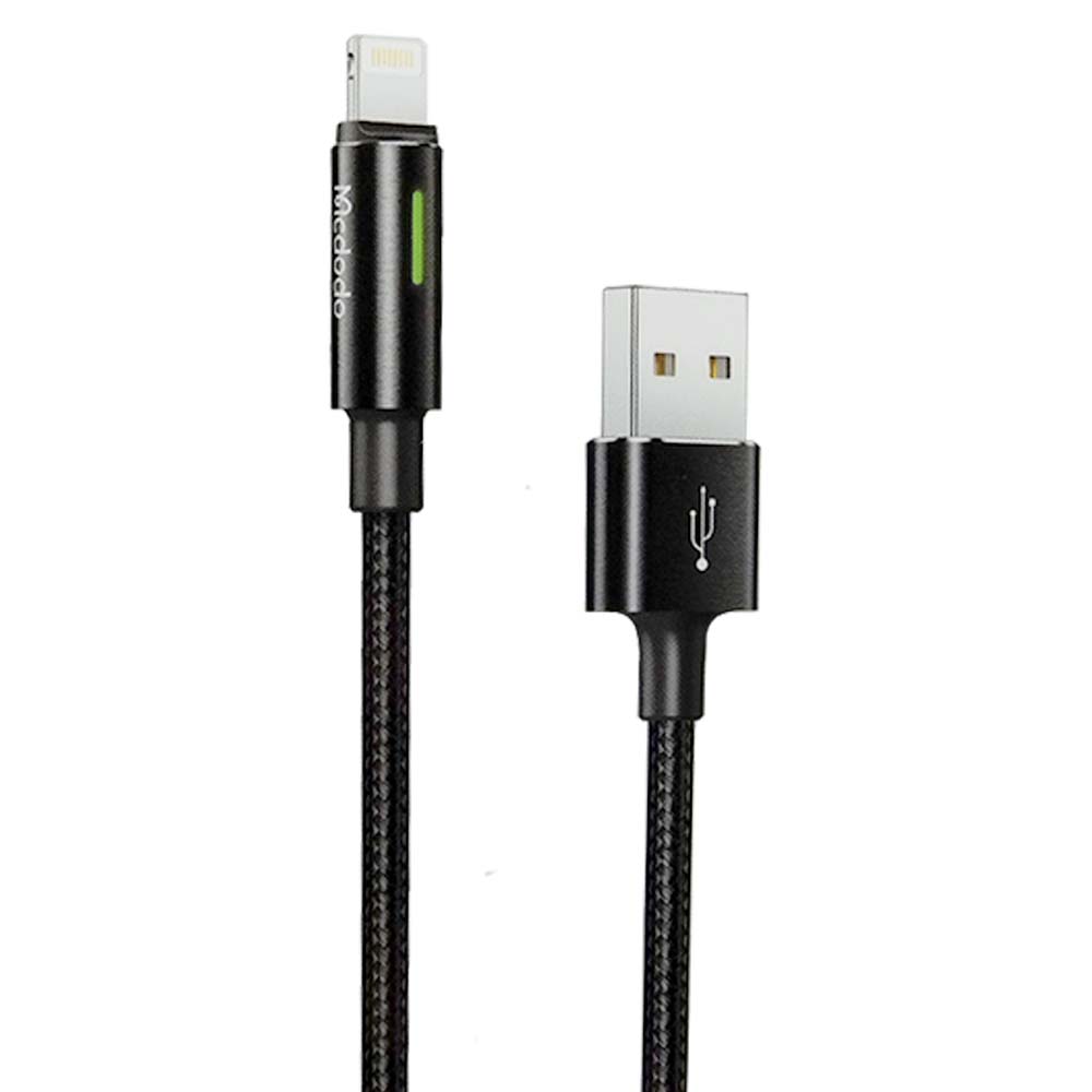 Cable mcdodo usb ca-4600 1.2 metros con la  funcion de  auto disconnect usb a lightning color negro  Shop name