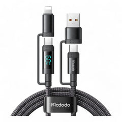 Cable mcdodo usb ca-1990 mcdodo 4 en 1 charging cable + led watt display color negro  Shop name