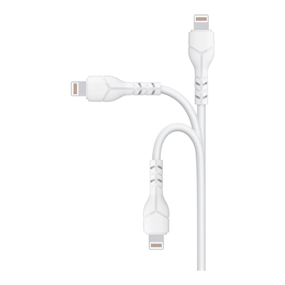 Cable devia usb devia lightning kintone series economico ec406 color blanco  Shop name