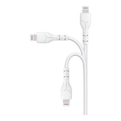 Cable devia usb devia lightning kintone series economico ec406 color blanco  Shop name