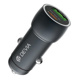 Devia EA507 Extreme Speed Series PD30W+QC3.0 18W Metal Full Compatible Fast Car Charger color Deep Sky Gray