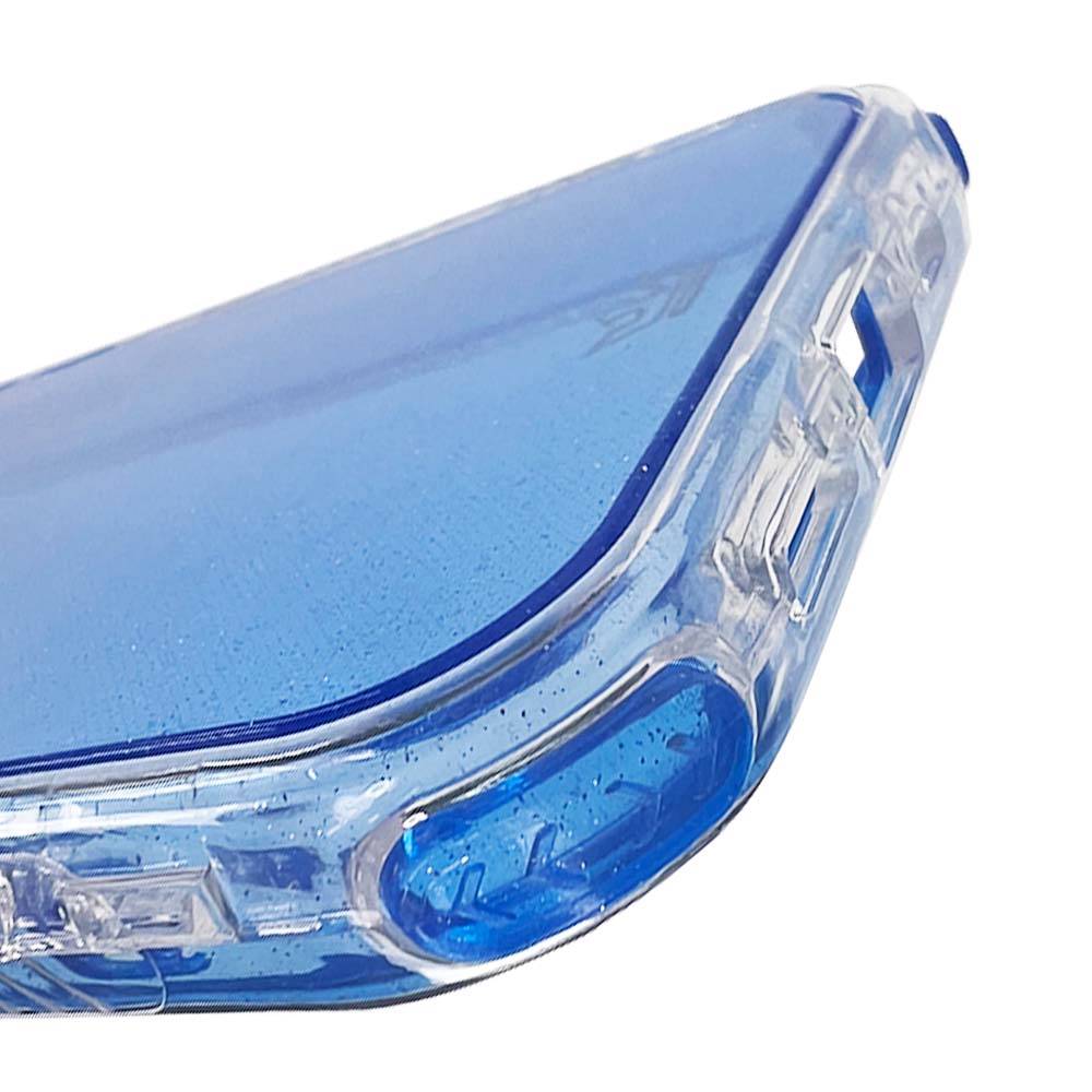 Estuche el rey glitter iphone 14 pro max defender color azul