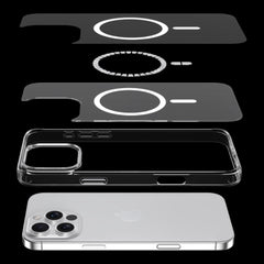 Estuche devia magsafe iphone 16 pure clear magnetic shockproof case color transparente  Shop name