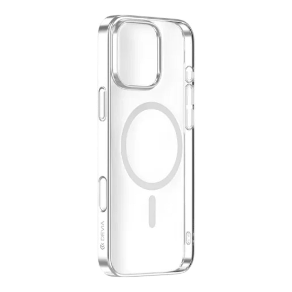 Estuche devia magsafe iphone 16 glimmer magnetic series case(pc) color gris
