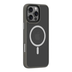 Estuche devia magsafe iphone 16 pino series magnetic shockproof case color gris/oscuro  Shop name