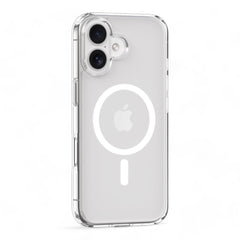 Estuche devia magsafe iphone 16 plus pure clear magnetic shockproof case color transparente  Shop name