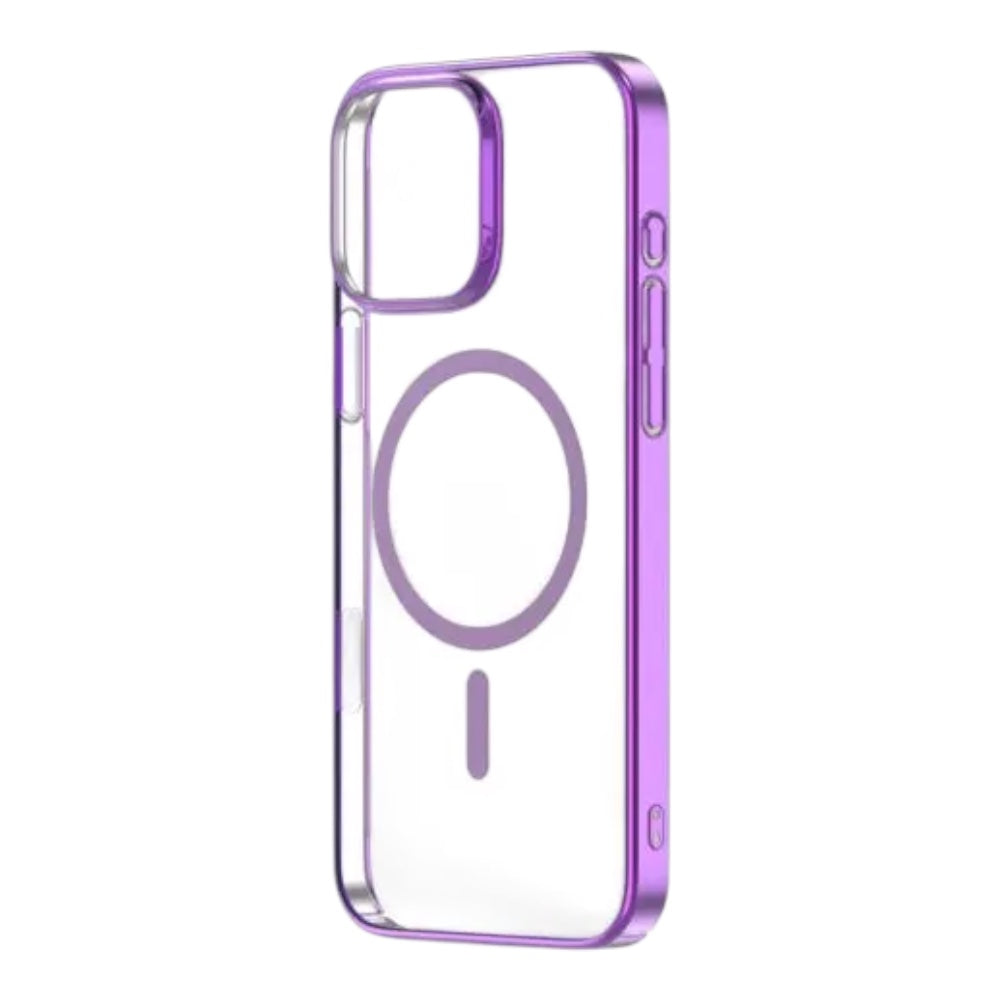 Estuche devia magsafe iphone 16 plus glimmer magnetic series case(pc) color fucsia  Shop name