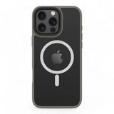 Estuche devia magsafe iphone 16 plus pino series magnetic shockproof case color gris oscuro