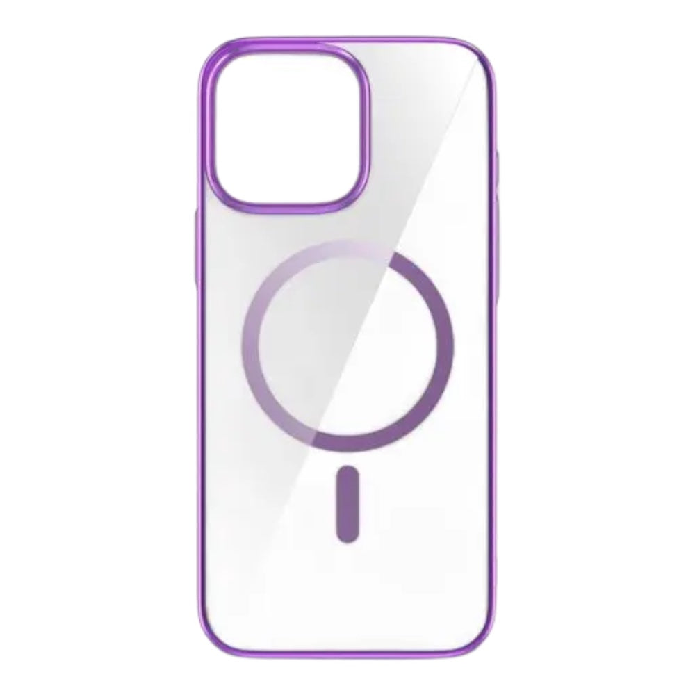 Estuche devia magsafe iphone 16 pro glimmer magnetic series case(pc) color rosado  Shop name