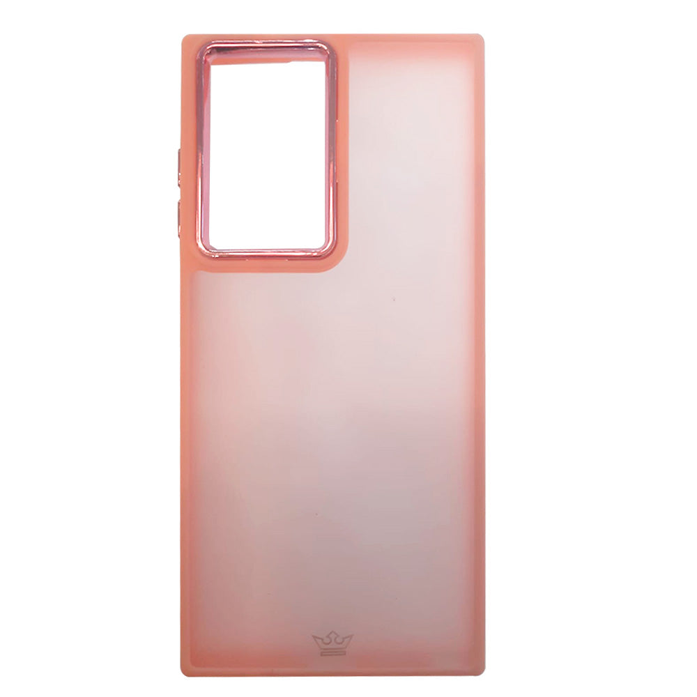 Estuche clasico el rey marco samsung s22 ultra color rosado