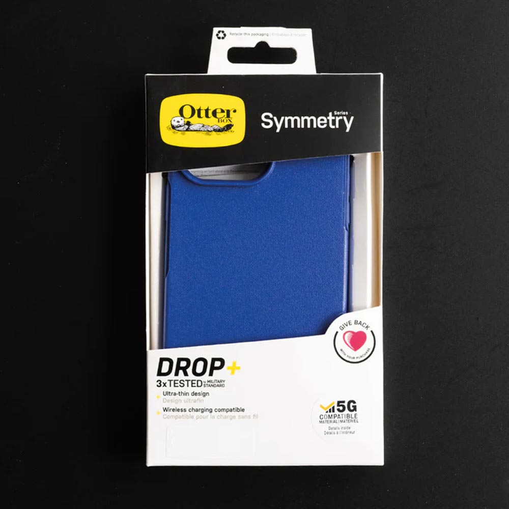 Estuche clasico otterbox symmetry apple iphone 13 pro max color azul