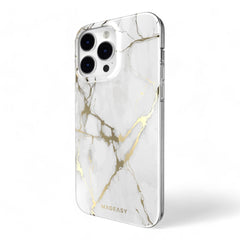 Estuche switcheasy marble iphone 14 pro champagne white color blanco  Shop name