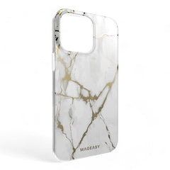 Estuche switcheasy marble iphone 14 pro champagne white color blanco  Shop name