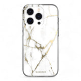 Estuche switcheasy marble iphone 14 pro max champagne white color blanco