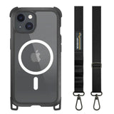 Estuche switcheasy odyssey iphone 15 plus odyssey m + strap leather  color negro  Shop name