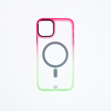 Estuche magsafe el rey degrade borde y magsafe apple iphone 14 plus color rosado / verde  Shop name