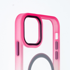 Estuche magsafe el rey degrade borde y magsafe apple iphone 14 plus color rosado / verde  Shop name
