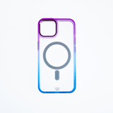 Estuche magsafe el rey degrade borde y magsafe apple iphone 13 pro max color morado / azul