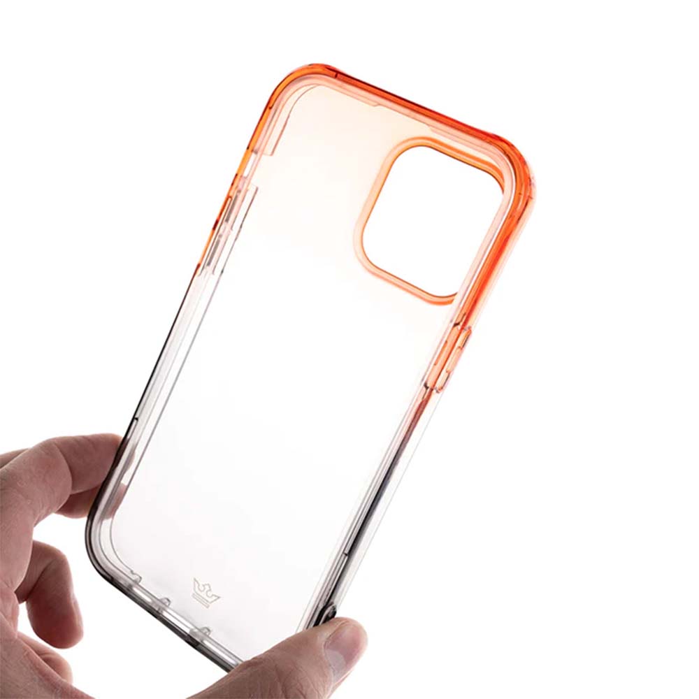 Estuche clasico el rey degrade apple iphone 14 pro color naranja / gris