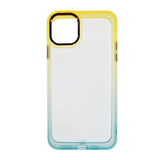 Estuche clasico el rey degrade apple iphone 13 color amarillo / turquesa