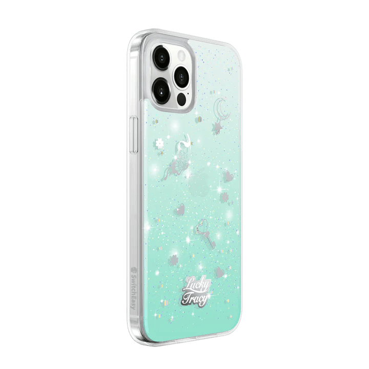 Estuche clasico switcheasy lucky apple iphone 12 pro max color azul