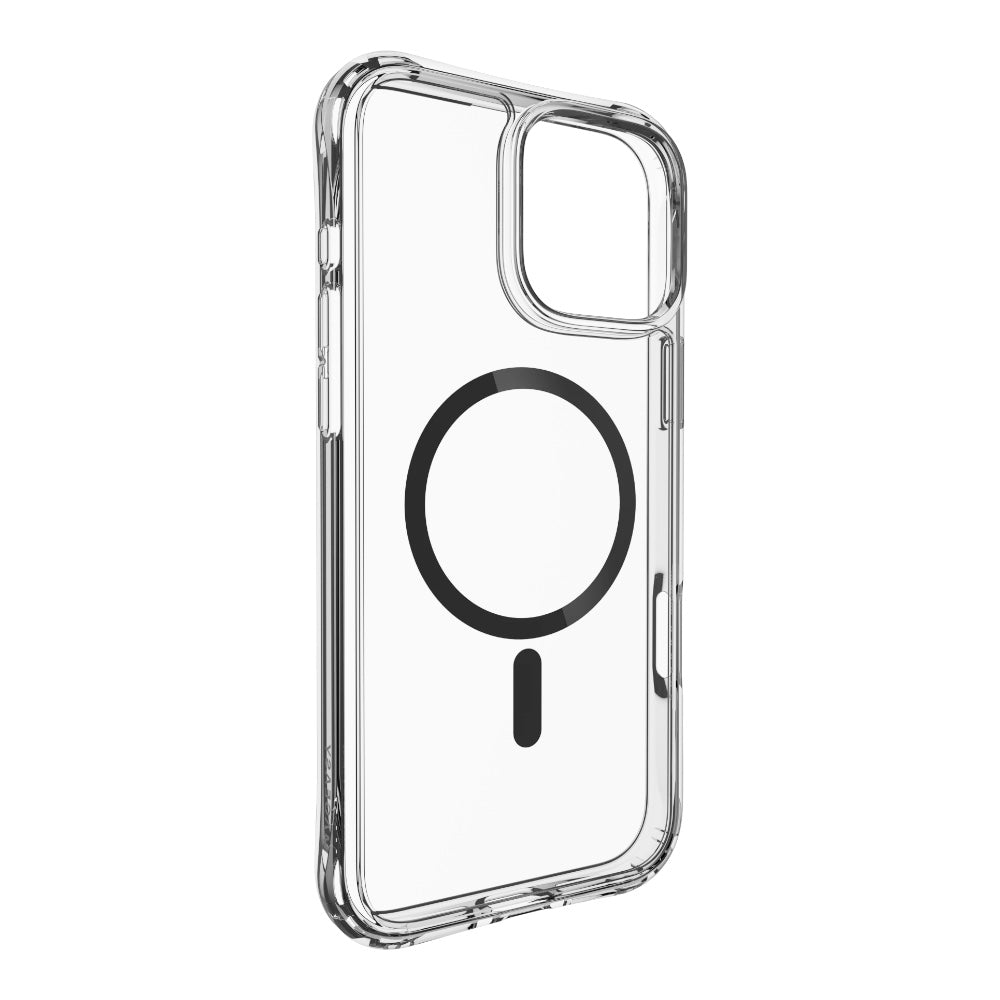 Estuche switcheasy atom iphone 16 pro atoms m shockproof protective clear case ash color gris