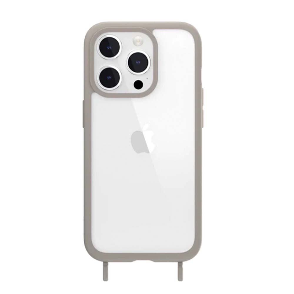 Estuche mageasy roam iphone 15 pro roam + strap color gris
