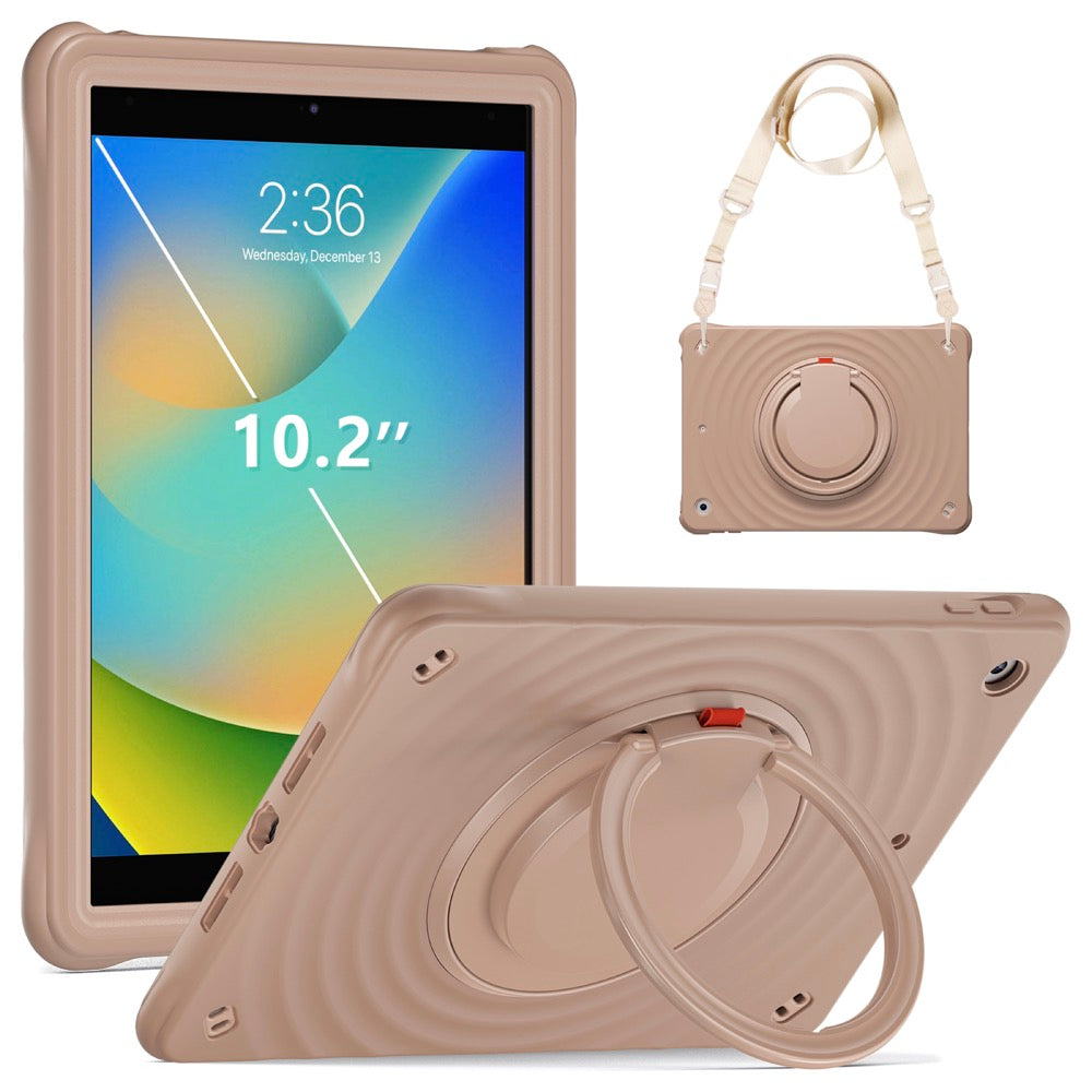 Estuche chief engineer b series modelo ipad 10.2 color cafe con strap