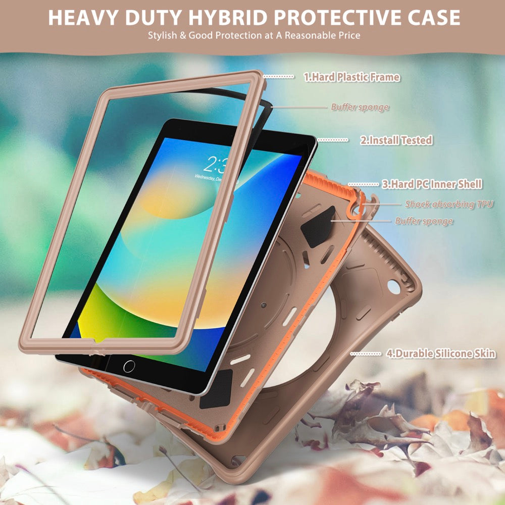 Estuche chief engineer b series modelo ipad 10.2 color cafe con strap