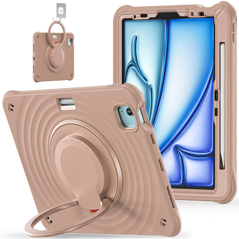 Estuche chief engineer b series modelo ipad air 11 2024 color cafe con strap