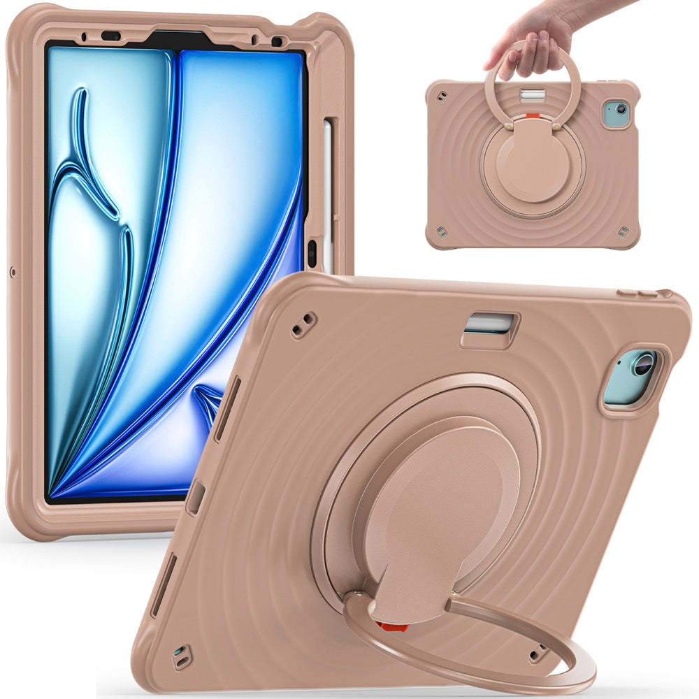 Estuche chief engineer b series modelo ipad air 11 2024 color cafe con strap