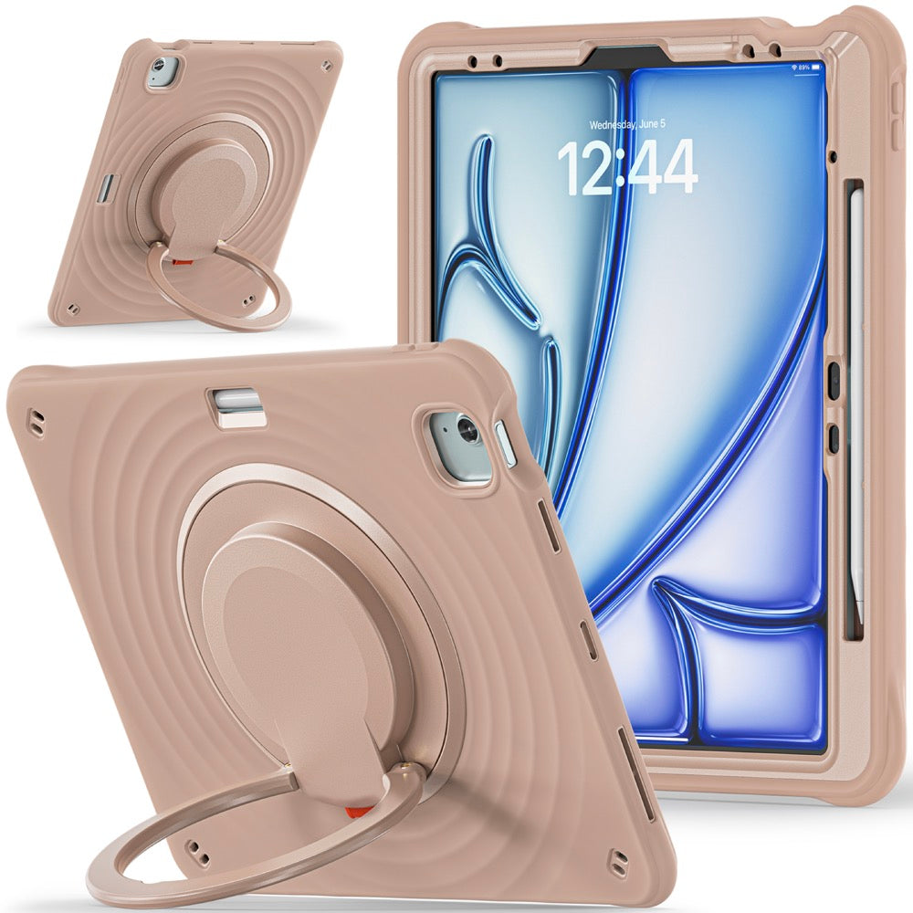 Estuche chief engineer b series modelo ipad air 13 2024 color cafe con strap