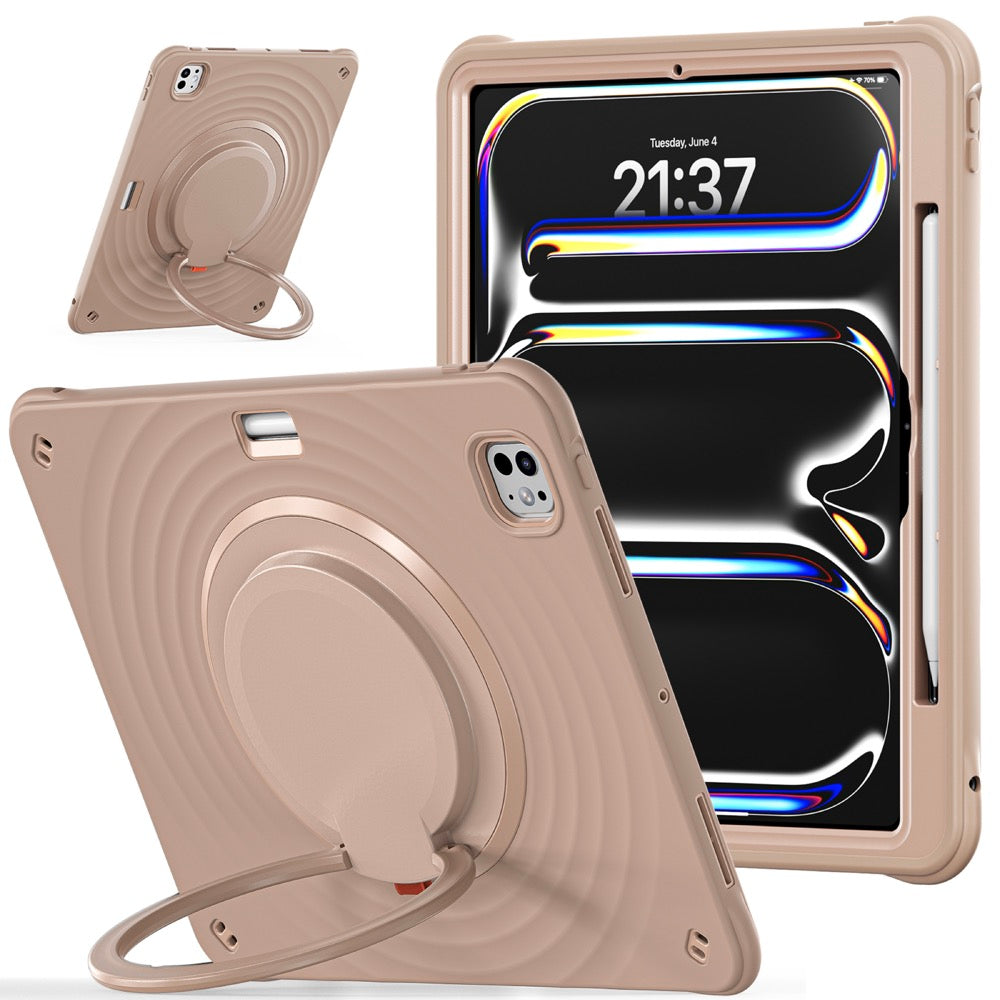 Estuche chief engineer b series modelo ipad pro 13 2024 color cafe  con strap