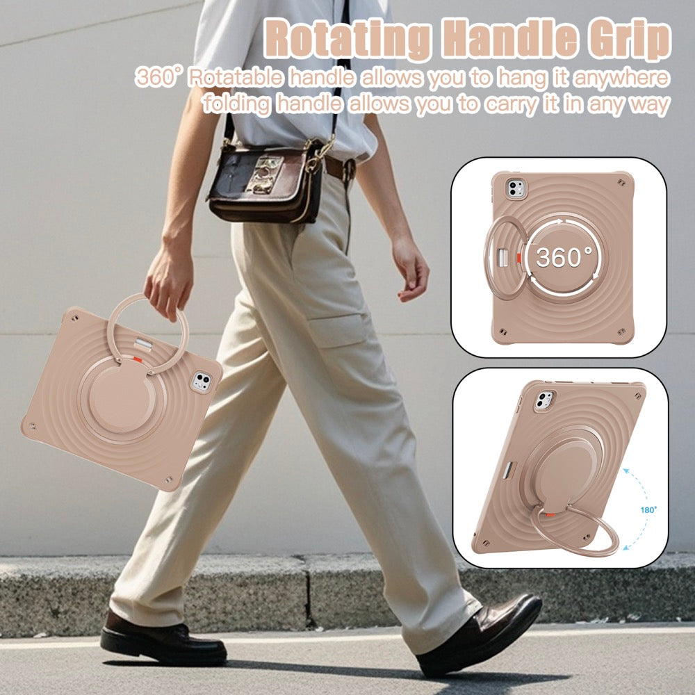 Estuche chief engineer b series modelo ipad pro 13 2024 color cafe  con strap