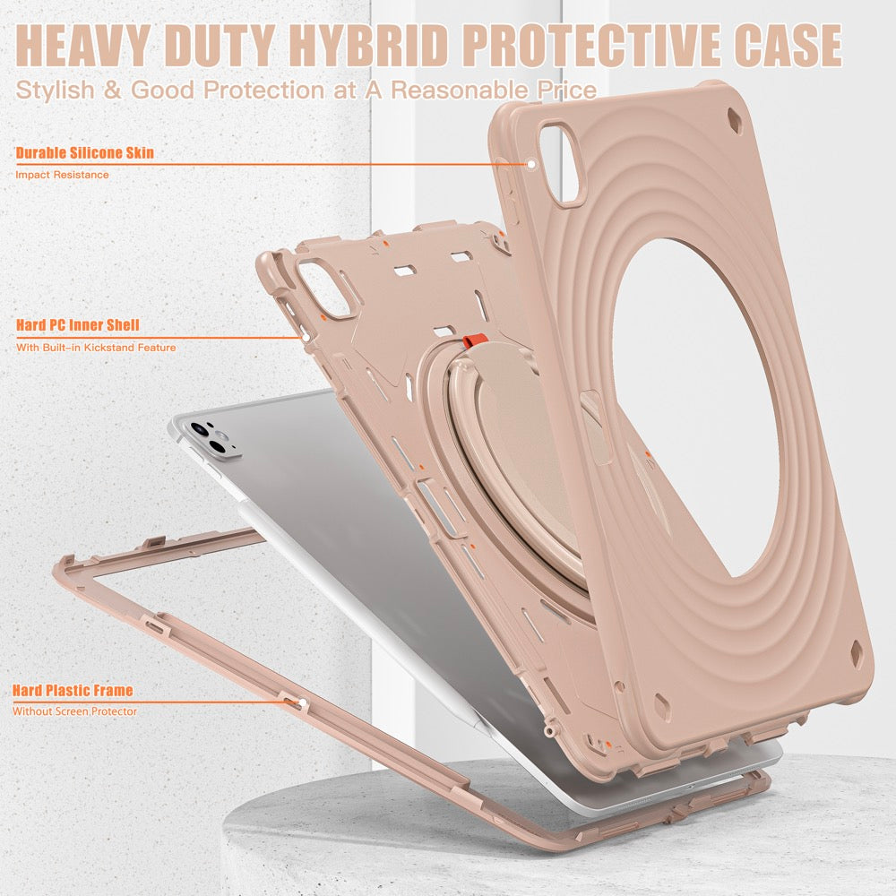 Estuche chief engineer b series modelo ipad pro 13 2024 color cafe  con strap