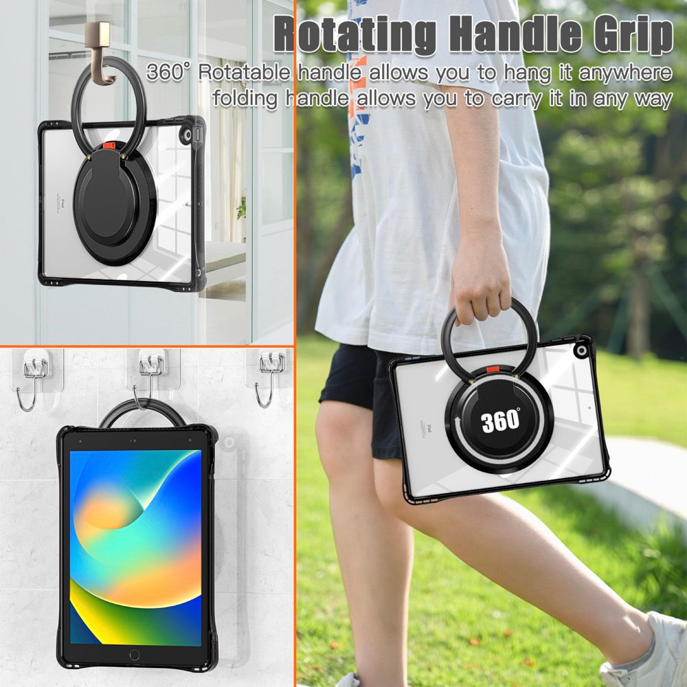 Estuche transparent b series modelo ipad 10.2 color negro con strap  Shop name