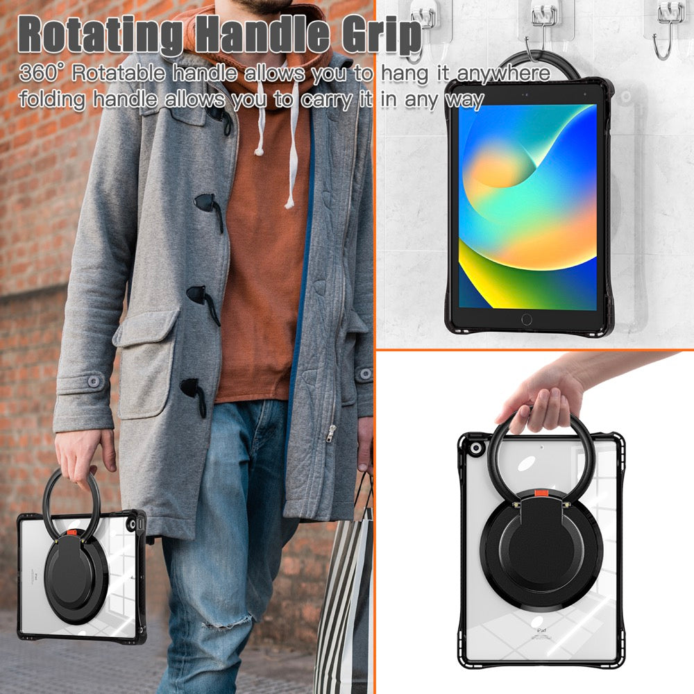 Estuche transparent b series modelo ipad 10.2 color negro con strap  Shop name