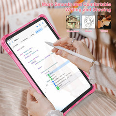 Estuche transparent b series modelo ipad 10 th color fucsia con strap  Shop name