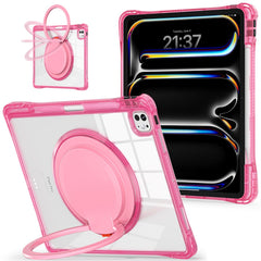 Estuche transparent b series modelo ipad pro 13 2024 color fucsia con strap  Shop name
