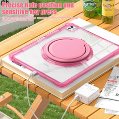 Estuche transparent b series modelo ipad pro 13 2024 color fucsia con strap  Shop name